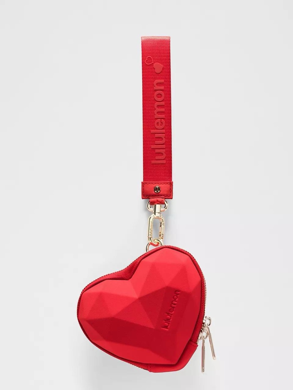 Lululemon Heart Wristlet- Oxford Red